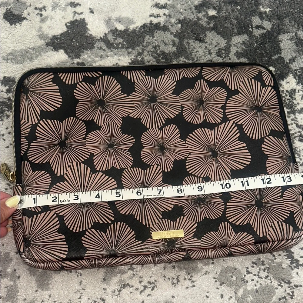 Trina Trina Turk black and pink Floral 13in Laptop Sleeve